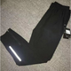 Sports quick-drying pants for men and women track and field jogging sports trousers loose zippered pants straight-leg burping foot training pants black 300 thin L