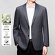 Gy Yager Casual Suit Men's Men's Spring and Summer New Mulberry Silk Top Business Mur Suit Jacket Hommes Gris 6630 M 170 Recommandé 100-115Jin [Jin est égal à 0,5 kg]