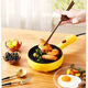 Smart electric frying pan, omelette pan, household egg-making and dumpling artifact, steamed egg cooker, multi-functional cooking pot, non-stick electric pancake pan, breakfast machine, double layer, limited time special offer, non-stick inner pot, can fry eggs/steamed eggs/pancakes, multi-functional