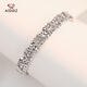 Aido diamond explosive platinum bead bracelet for women pt950 platinum elastic laser bead bracelet weighing 28.55 grams