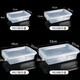 
SPACEXPERT transparent storage box extra large size commercial storage box large size transparent plastic box kitchen dining room storage desktop sorting transparent height 9928 [52X37X23 cm] medium size