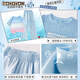 Yaoxuan-Mädchenanzugsanzug 2025 neue modische Kinder kurzärmelige Arbeit Hosen große Kinder Sommer modische Straßensportarten 19150 Lila 15265 Aprikosenfarbe 120 cm
