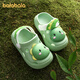 Balabala children's sandals summer boys wear-resistant toddler shoes girls beach shoes baby cartoon eva soft bottom hole shoes green 21 inner length 13cm (130) suitable for feet 13cm long