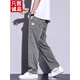 凡客诚品（VANCL）天丝牛仔裤男款夏季薄款潮牌直筒宽松男士阔腿休闲长裤子男款裤子 1048#蓝色 XL  125-145斤