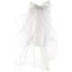 Holen Sie sich einen Schleier auf der Flucht, Prinzessin Brautkopfschmuck, Haupt-Hochzeitskleid, Registrierung Schleier mit zweischichtigen Edge-Hochzeitsbogen 6623 Veil Duckbill Clip unter 60 cm