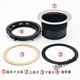 Becbas food waste disposer head drain accessory 110114mm adapts to GE 114 main body + locking ring + gasket