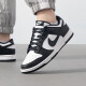 耐克（NIKE）男鞋2025春季新款DUNK LOW运动鞋复古板鞋胶底低帮轻便休闲鞋 黑色白DD1391-100 42