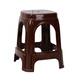 Plastic stool, simple, modern economic chair, bench, high stool, dining table, stool, thickened plastic cooked rubber stool, 1 brown color (46cm high, starting from 4 pieces)
