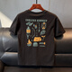 Guangan AEPE2025 NEUES Kurzarm-T-Shirt für Männer Sommer Handsome Modemarke Halbärmelig-Hemd Herren-Slim-Fit-gedrucktes T-Shirt Top 9923 White M 100-115jin [Jin entspricht 0,5 kg]