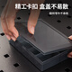 Deli parts box black transparent small grid storage box multi-functional tool box building block components screw drill bit accessories 10 grid parts box 13.5*10.5*3cm