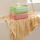 Children's bath towel coral velvet larger thickened jacquard houndstooth large bath towel towel absorb water soft quick drying adult 9214-pink 90*170cm 1 piece
