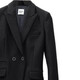 爱马仕（HERMES）七夕情人节礼物】爱马仕 FW22 纯色双排扣西装外套  黑色 黑色 均码 34