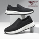 
Seven Wolves men's shoes for summer breathable mesh flying chime casual walking shoes men's 2025 new light one-foot pedal cloth shoes sports shoes black 9923 39