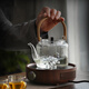 Famasha Fav Martha Glass Cheapot может открыть пламенную электрическую керамическую печь Специальную окружающую среду для подъемной балки, кипящий чайник высокотемпературный устойчивость