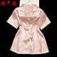 Yalu Bingsi Pajamas for women in summer love printing set thin sweet girl short-sleeved trousers ice silk home clothes feel-YFY-9906 [short-sleeved shorts] L [recommended 100-120 Jin [Jin equals 0.5 kg]]