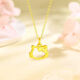 BZK gold pendant pure gold 999hellokitty pendant gold KT cat pendant light luxury trend gift for girls 0.05g KT cat--single pendant