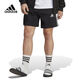阿迪达斯（adidas）短裤男裤夏季2025新款针织裤透气舒适宽松休闲裤运动裤 IC9435黑色 L