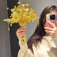 [News in summer] Bride wedding bouquet gift wedding DIY golden newlywed Xiuhe girlfriend Golden branch jade leaves (finished product + transparent and handbag)