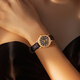 Kalorienkönig Licht Luxus Cowhide Watch Women's Diamond-Set Quartz Watch Women's Light Luxus Elegantes Nischengeschenk CK15923