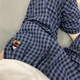 FHHUABD PAJAMA Pants Mickey Plaidhose Frühlings- und Sommerdünne Casual Hosen zu Hause und die Schüler können im Herbst 854 [Hosen] 2xl [135-155jin [Jin gleich 0,5 kg]] nehmen