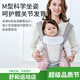 Aibaoxi Baby Carrier Waist Stool Front Embrace Horizontal Embrace Multifunctional Four Seasons Breathable Thin Removable Dream Gray M395