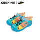 Kids.ing Kedi Star children's river tracing shoes sandals summer new boys and girls Baotou sports beach shoes blue 28 suitable for foot length 17.1-17.7cm