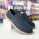 Zapatos de lona para hombres de Kalochi para hombres con un pie perezoso casualidad baja baja alucinable Los zapatos para hombres aman livianos y sin deslizamiento azul marino 42 tamaño 42 m9
