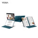 Lenovo Yoga Libro 9i Flip Dual Screen Touch Comercial de alta gama Notebook delgada y ligera, opcional Ai Yuanqi 13.3 pulgadas Flip Flip Cortap portátil i7-1355u 16g Memoria 1T Estado sólido 丨 Mist Sea Blue 2.8K Pantalla de protección de ojo Oled [incluido el estilo]