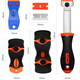 TOPFORZA Blade Cleaning Knife Multifunctional Glue Remover Blade Tile Window Decal Scraper Film Tool 34 Pieces MS-7309