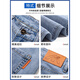Playboy (PLAYBOY) Tennis Cropped Denim Shorts Men's Summer Thin Loose Straight Casual Ice Silk Pants Men's K 757 Ice Gray Blue + 757 Ice Sand Blue Great Value Two Packs 36