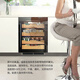 DBERLAN 40-piece under-counter embedded wine cabinet constant temperature wine cabinet beverage cabinet tea refrigerator cabinet built-in wall household fixed frequency - full glass door single temperature 51 bottles