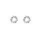 Jiuvia S925 sterling silver garland earrings for women diamond cold style earrings for women with pierced ears for sleeping, no need to remove and anti-blocking earrings 925 silver garland earrings gift box