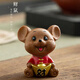 Resin Ceramic Cute Mouse Creative Home Tea Pet Desktop Tea Art Ornament Fine Tea Fortune and Fortune Double Mouse
