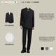 Sound Monkey New Chinese tunic suit for engagement, wedding, groom's dress, blazer, men's high-end suit, stand collar, plate button, Chinese suit + black shirt + trousers, three pieces XL (115-130Jin Jin equals 0.5kg)