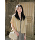 
Ziweiqi summer short-sleeved suit jacket retro plaid dress two-piece set women's trend 9720 cream yellow jacket [single piece] M Recommended 100 Jin [Jin equals 0.5 kg] below