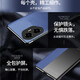 ZKU荣耀300Ultra手机壳AMP-AN10全包镜头防摔翻盖式智能息屏接听电话保护套男女士中老年商务防汗皮套 荣耀300Ultra【黑色】全包防摔翻盖皮套+贴膜