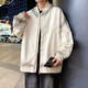 
GTYUWVG2025 American high street tie-dye handsome baseball uniform men's denim jacket Spring new couple trendy jacket 695 beige 4XL 180-200Jin [Jin equals 0.5 kg] can be worn