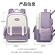Lebag des élèves de l'école primaire Inventeur Edison Inventeur protège la colonne vertébrale et réduit les éclaboussures de grande capacité à grande capacité et empêche la chute du sac à dos pour enfants 2521-3 Lotus Purple