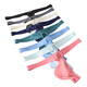 European, American, Japanese and Korean GAY bodybuilding men's low-waist underwear head sex toy sexy mesh breathable thong E092B light blue XL