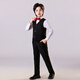 Annie Youer children's dress suit suit boy British style flower girl performance costume host handsome children's clothing black 160