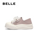 Belle (Belle) Zapatos de tablero de dos puertas para mujeres 2025 Autumn New Bindo arco grueso con planta espesa zapatos casuales B2629cm5 Purple 37 (235 mm)
