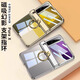 Lebiyi Huawei Purax Mobile Handy Hülle Neue Pura X Wide Folding Screen Ring Bracket Transparent Protective Case HH-Kollektor-Version Full-inclusive Anti-Fall Huawei Ultra-dünn High-End-Hülle Luminous Silver Hinge All-inclusive
