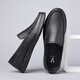 
YRC Yierkang Leather Shoes Men's 2025 Summer New Hollow Breathable Casual Shoes Men's Soft Sole Anti-Slip Bean Shoes 9925 Black Hollow 41