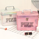 Portable makeup ins trend super popular cute female hand storage box product capacity box makeup box internet celebrity temperament single layer PK silver