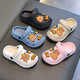 Kapibala Summer Sandals para zapatillas para niños, sin deslizamiento, transpirable, cabeza, padre, child, pisoteo, niños, niñas, zapatos de agujero para niños, caqui (versión mejorada de material ecológico) 12 talla 34/35 (longitud del zapato 22 cm adecuado para el pie 21
