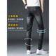 
CK ripped jeans men's summer thin style 2025 new casual trendy brand elastic slim foot men's long Unicom 6636 gray 6636 gray 28