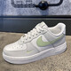 Nike (Nike) Casual Shoes Женская обувь 2025 Summer New Sports Shoes af1 Air Force One Модные легкие и универсальные кроссовки с низкой вершиной IB3881-001 Белый зеленый серой 37,5
