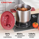 Lingfeng pressure cooker household pressure cooker explosion-proof stainless steel pressure cooker one-hand opening and closing gas stove induction cooker universal