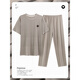 Guanmao Pei Herren Pyjamas Sommer kurzärmelige Hose Modal Thin Green Herren-Stil für Outdoor-Kleidung für Heimbekleidungsanzug plus Größe FDM921 Männerstil 175 L