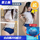 Ropa interior sexy de Feimu, pechos pequeños, pijamas lindos del campus, uniforme deportivo sexy, pasión y tentación 6913 calidad insignia, blanco + azul [top de manga corta + pantalones cortos] + medias blancas, un tamaño [peso sugerido 80-120 Jin [Jin equivale a 0.5 kg]]]